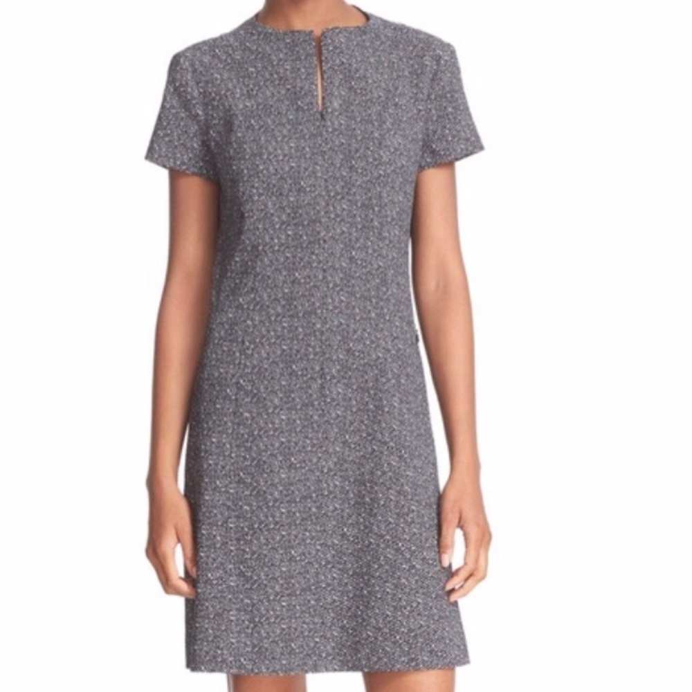 Theory Apalia Tweed Twill A-line dress